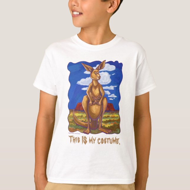 Camiseta Kangaroo Halloween - T-Shirts frontais e traseiras (Frente)