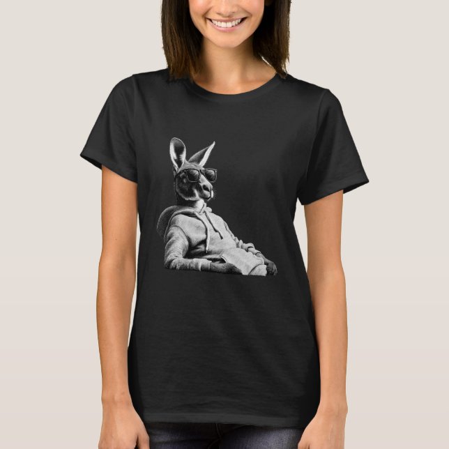 Camiseta Kangaroo Lover Wildlife Motif Wallaby Animal Graph (Frente)