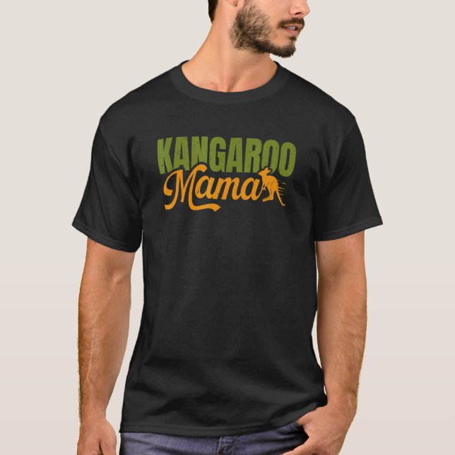 Camiseta Kangaroo Mama Australian Wildlife Kangaroo (Frente)