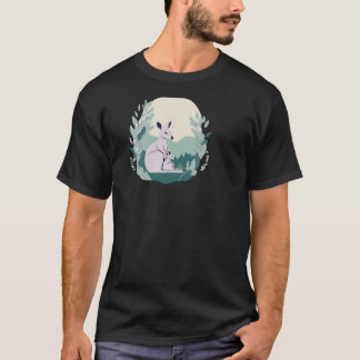 Camiseta Kangaroo Silhouette T-Shirt Design