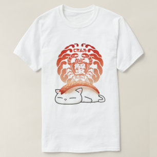 Camiseta Kani Crab Sushi Cat