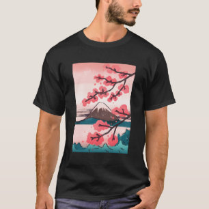 Camiseta Kanji Cherry Blossom Tokio Japão Natureza J