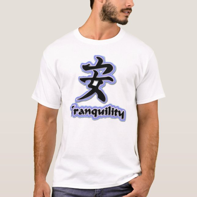 Camiseta Kanji da tranquilidade (Frente)