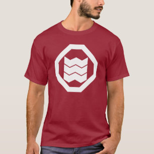 Camiseta Kanji em forma de encolhimento para três em Oshiki