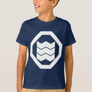 Camiseta Kanji Encolhimento-dado forma para três em Oshiki