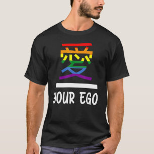 Camiseta Kanji Love Símbolo Lgbtq Coisas Chinesas Tradicion
