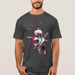 Camiseta Kanji, menina samurai japonesa (2)