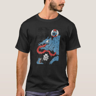 Camiseta Kanji Monster Demon Oni Japonês