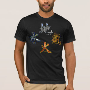 Camiseta Kanji: Quatro elementos - t-shirt #4