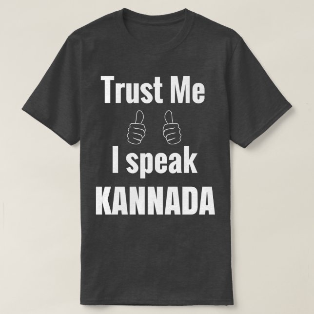 Camiseta Kannada Gift Shirt Para Homens Mulheres Crianças (Frente do Design)