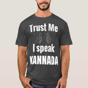 Camiseta Kannada Gift Shirt Para Homens Mulheres Crianças