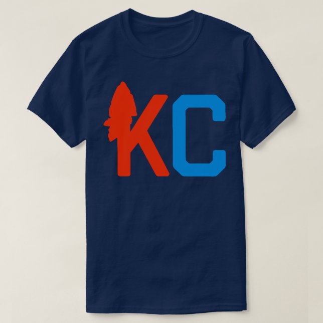 Camiseta Kansas City Arrow Head KCOM KCK 8 (Frente do Design)