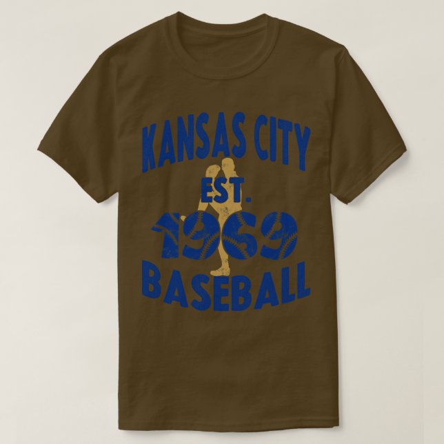 Camiseta Kansas City Baseball Est 1969 Baseball Pitcher Vin (Frente do Design)