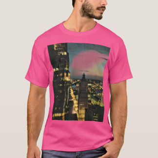 Camiseta Kansas City Skyline Em Dusk