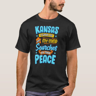 Camiseta Kansas é onde eu vou procurar minha mente no Estad