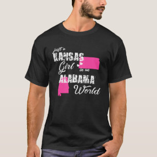 Camiseta Kansas é uma garota do Kansas no Alabama