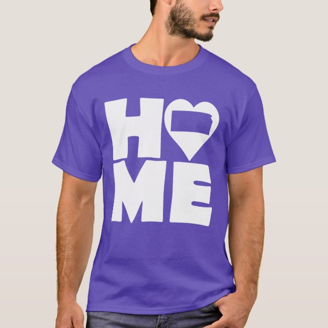 Camiseta Kansas Home Heart State Tees (Frente)