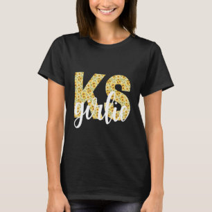 Camiseta Kansas KS Garota Pré-estado Orgulho Simplesmente G