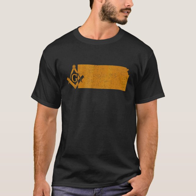 Camiseta Kansas Masons Grand Lodge Af&am Freemasons Padre' (Frente)