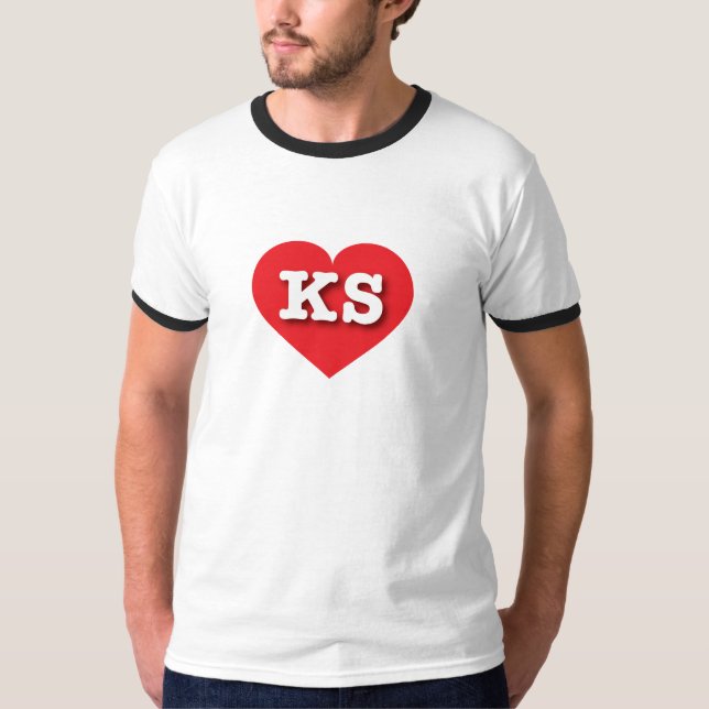 Camiseta Kansas Red Heart - Grande Amor (Frente)