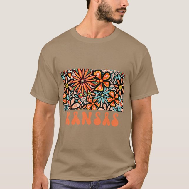 Camiseta Kansas State Design Artist Designed Illustration F (Frente)