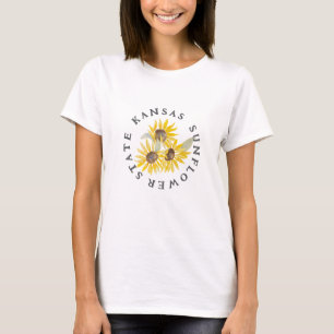 Camiseta KANSAS SUNFLOWER STATE Watercolor T-shirt