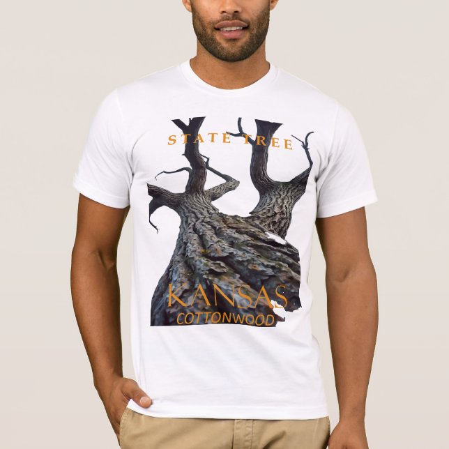 Camiseta Kansas Territory Tree The Cottonwood (Frente)