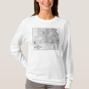 Camiseta KansasPanoramic MapKansas