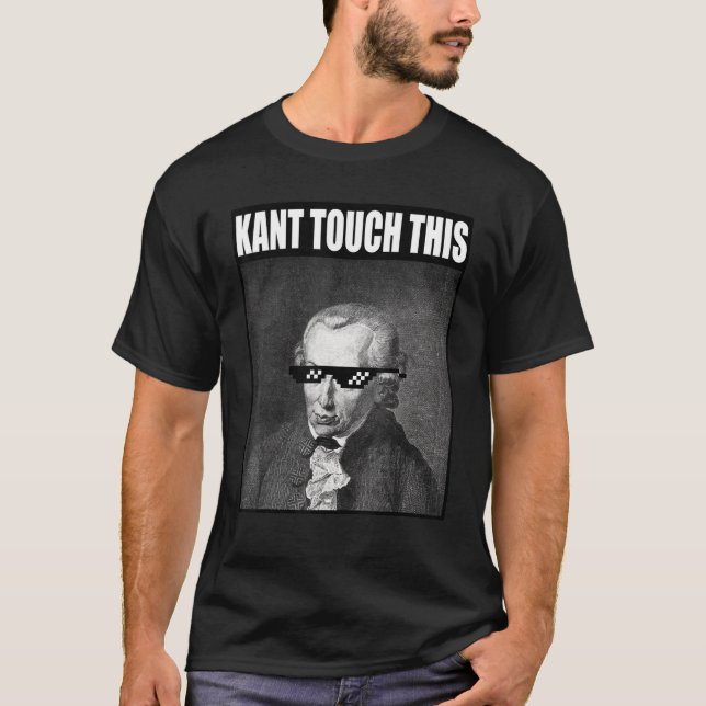 Camiseta Kant Toque nesta Filosofia Meme Immanuel (Frente)