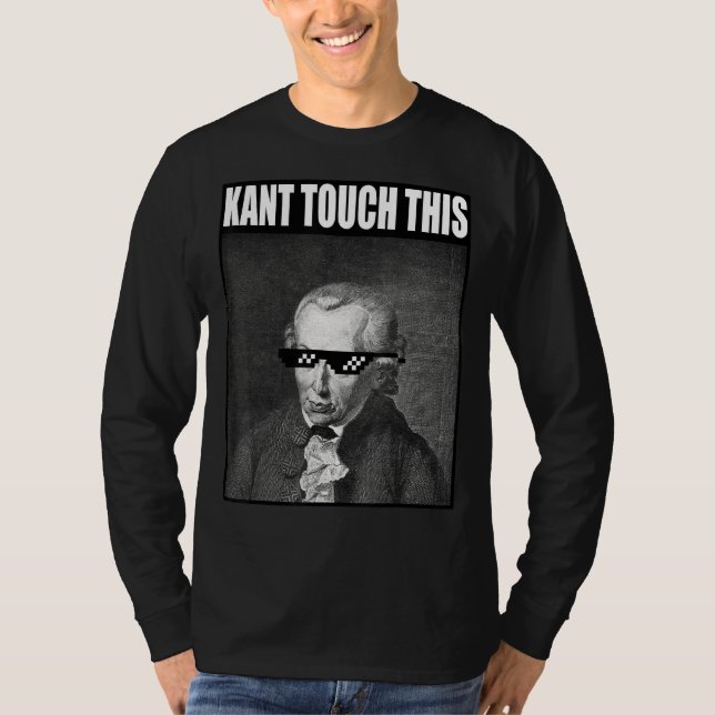 Camiseta Kant Toque nesta Filosofia Meme Immanuel (Frente)