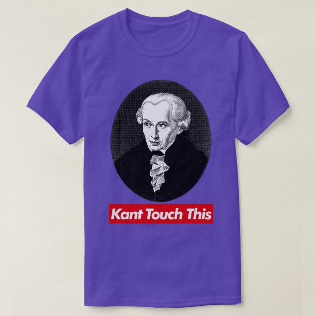 Camiseta Kant Touch Esta Design de Memória Filosofia (Frente do Design)