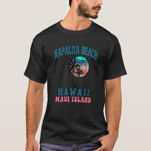 Camiseta Kapalua Beach Maui Hawaii Beach Palm Trees Summer