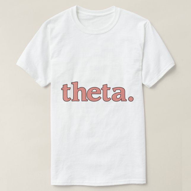 Camiseta Kappa Alpha Theta Pastel (Frente do Design)