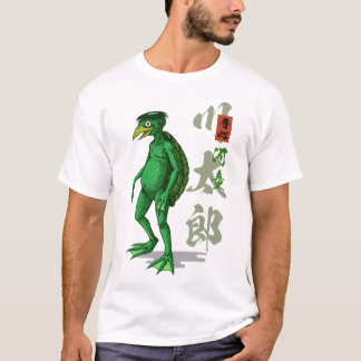 Camiseta Kappa Moda de Rua Japonesa Imp do Água Yokai