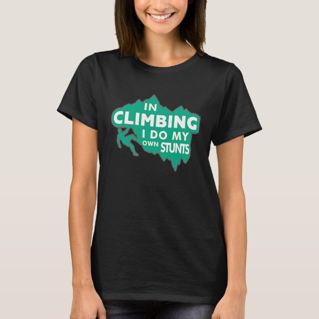 Camiseta Karabiner Subindo Eu Faço Minhas Próprias Pedras (Frente)