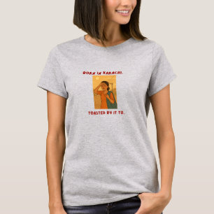 Camiseta Karachi Girl in the Heat - Graph engraçado e relac
