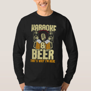 Camiseta Karaoke, é por isso que estou aqui, cantora de mús