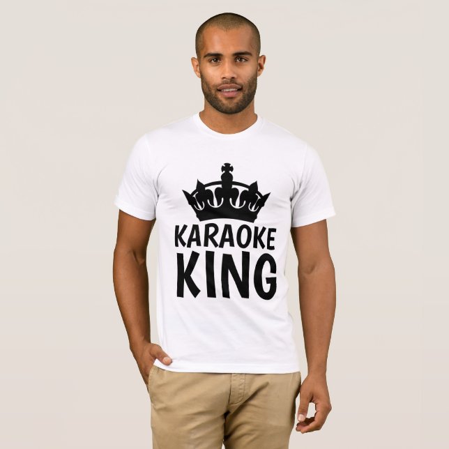 Camiseta KARAOKE KING T-shirts e capuzes (Frente Completa)