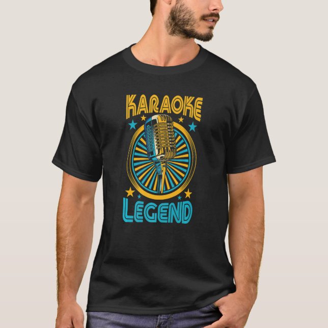 Camiseta Karaoke Legend Music Lover Gift Lip Syncing Singer (Frente)