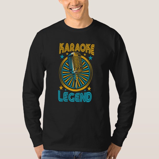 Camiseta Karaoke Legend Music Lover Gift Lip Syncing Singer (Frente)