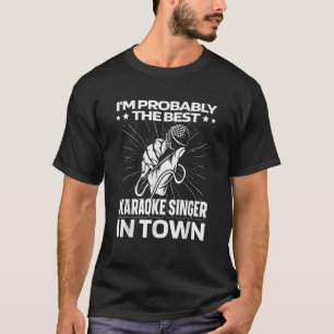 Camiseta Karaoke Microphone Party Singer Karaoke