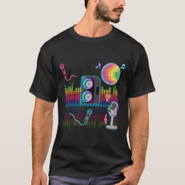 Camiseta Karaoke Neon Singing Music Party