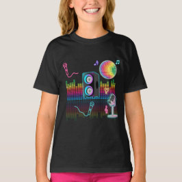 Camiseta Karaoke Neon Singing Music Party