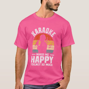 Camiseta Karaoke Singer 80 Retro Vintage Karaoke me faz