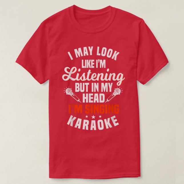 Camiseta Karaoke Singer Music Lover KTV Bar Club (Frente do Design)