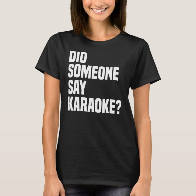 Camiseta Karaoke Singer Party 7 (Frente)