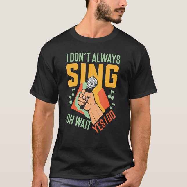Camiseta Karaoke Singer Singing (Frente)