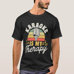 Camiseta Karaoke Singer Song Lyrics Microfone Karaoke É M