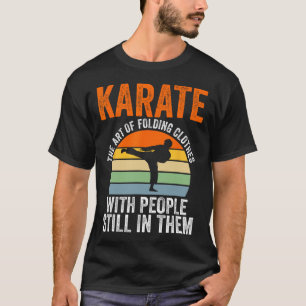 Camiseta Karate A Arte De Dobrar Roupas Com Pessoas Mart