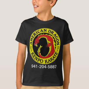 Camiseta Karaté americano de Kenpo do dragão